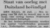 Duurde de oorlog nog tot 1951 ?