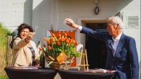 Oranje tulp gedoopt ter ere van Engelandvaarders: 'We zijn hen zoveel dank verschuldigd'