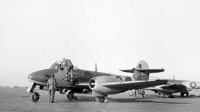 De eerste Britse straaljager in actie, achter de V1's aan